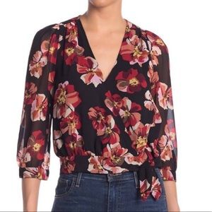 Madewell Floral Wrap Top